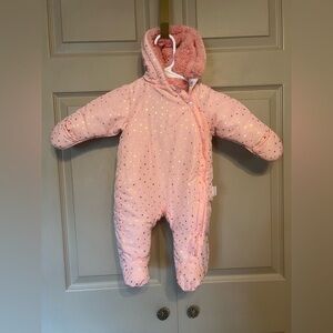 Cozy Pink With Gold Stars Kids One Piece
